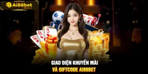 Giao diện khuyến mãi và giftcode AI88BET