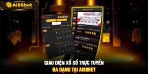 Giao diên xổ số trực tuyến đa dạng tại AI88BET